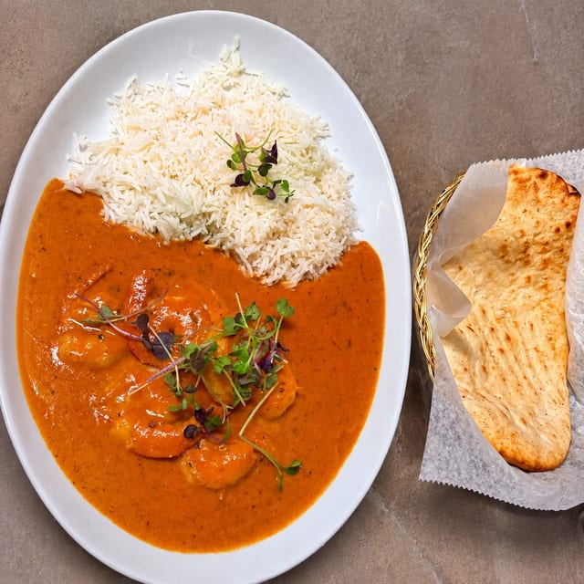 Shrimp Tikka Masala.