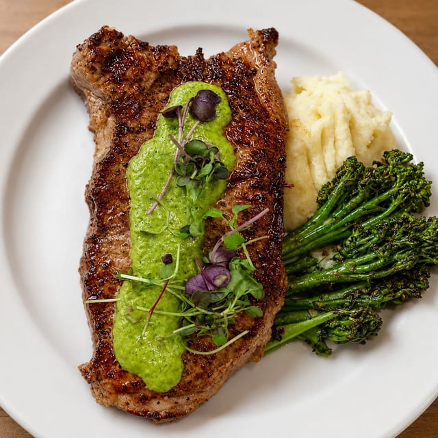 NY Strip Steak.